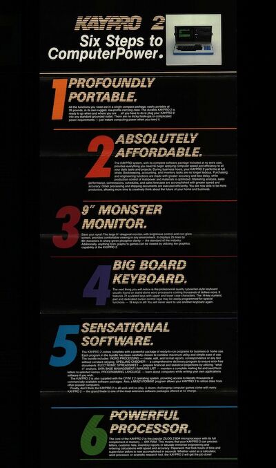 Kaypro Brochures - Kaypro Journal
